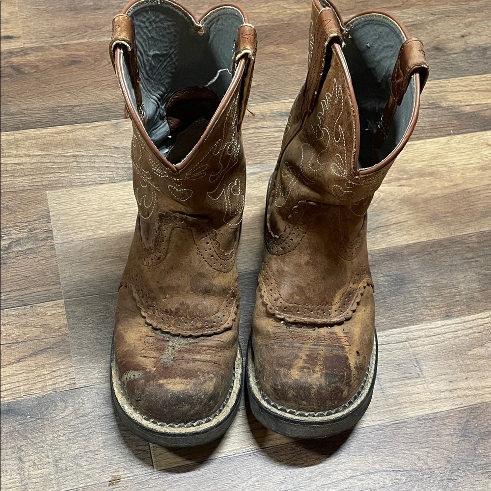 Arita Brown Western Cowboy Boots